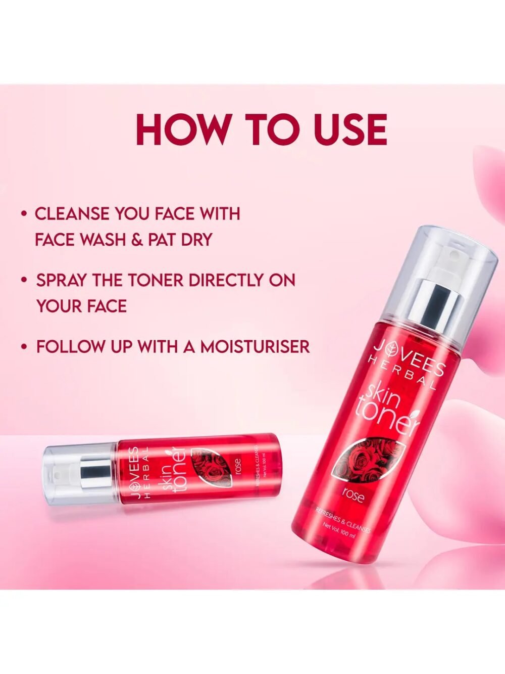 Jovees Herbal Skin Toner Rose 100ml