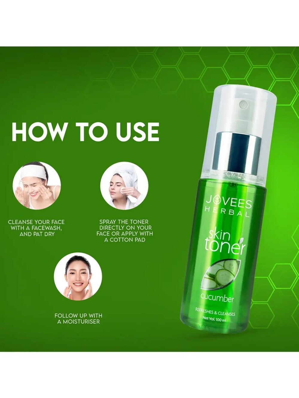 Jovees Herbal Skin Toner Cucumber 100ml
