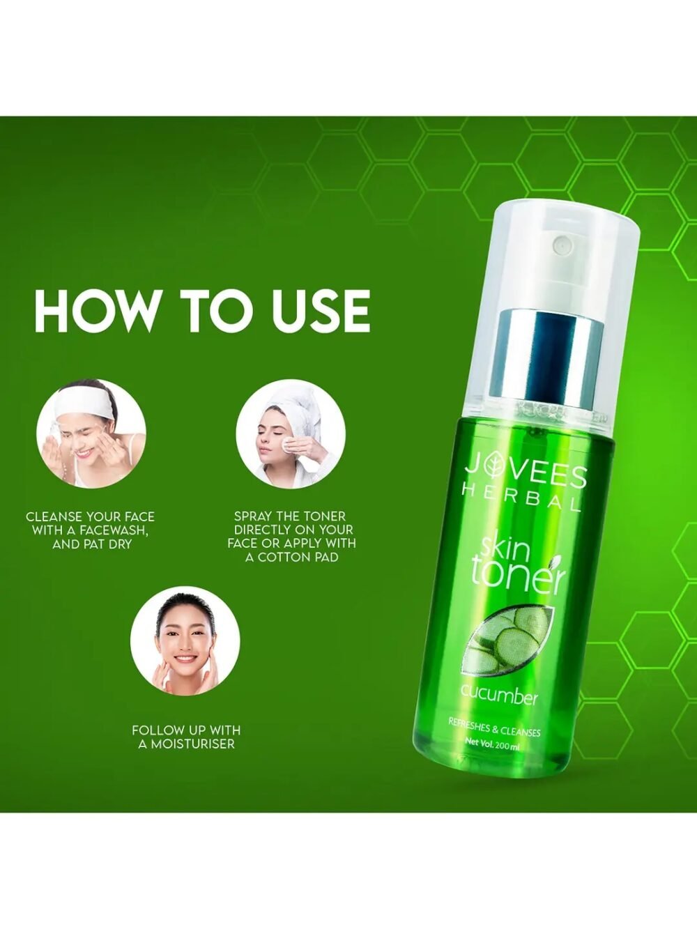 Jovees Herbal Skin Toner Cucumber 200ml
